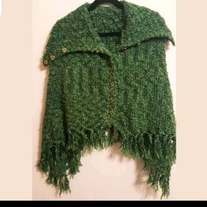 Currency By Helen Welsh Green Poncho